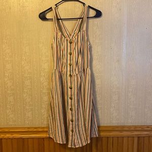 Candy striped sun dress